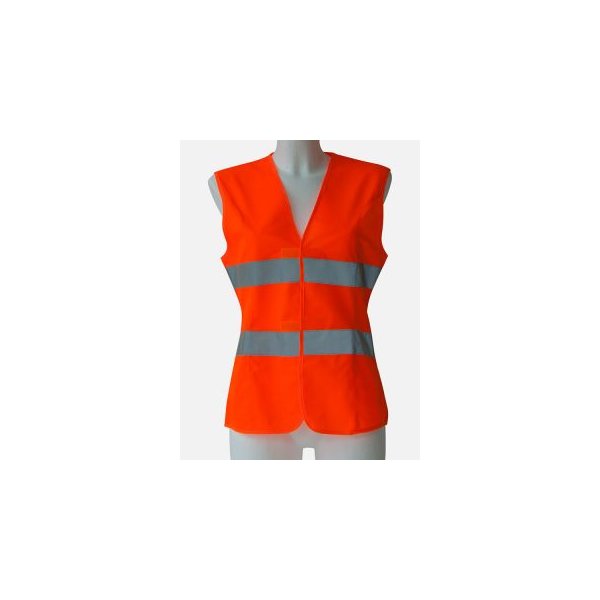 Warnweste für Damen Orange EN ISO20471:2013 reflektierend