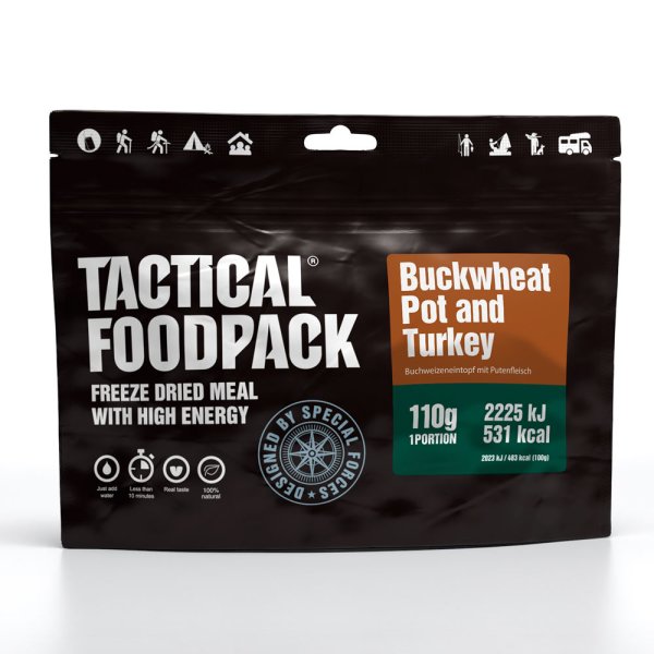 Tactical Foodpack Buchweizen mit Putenfleisch 110g Outdoor Nahrung