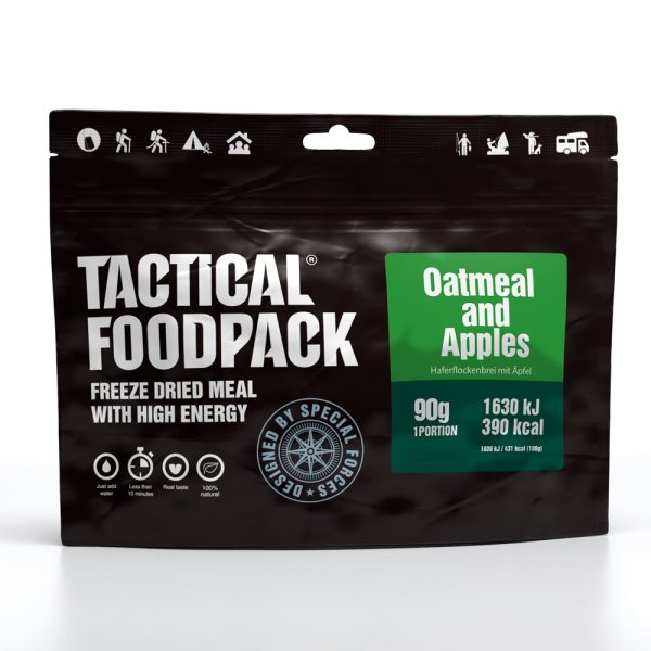 Tactical Foodpack Outdoor Nahrung Apfel-Haferflocken-Brei 90g