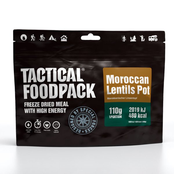 Tactical Foodpack Marokkanischer Linsentopf 110g taktische Outdoor Nahrung