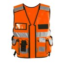 Einsatz-Warnweste Sicherheitsweste Reflektierend Orange 5XL-6XL