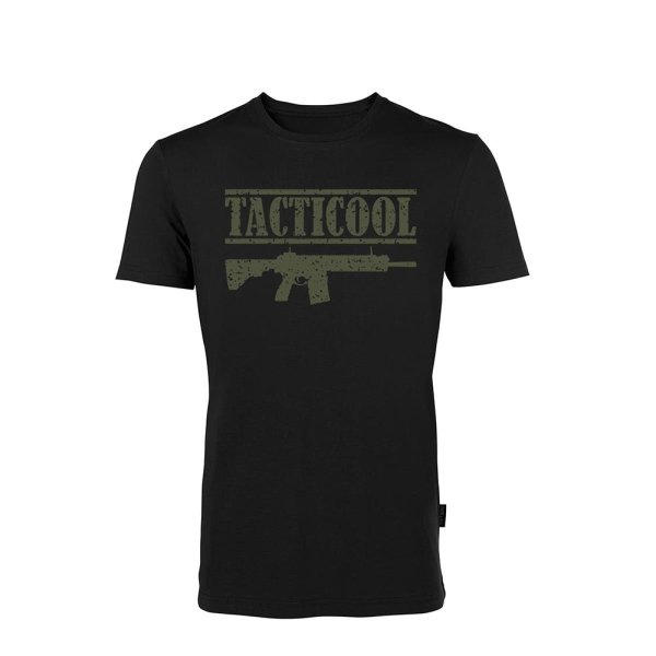 OBRAMO Tacticool T-Shirt Slim Schwarz S