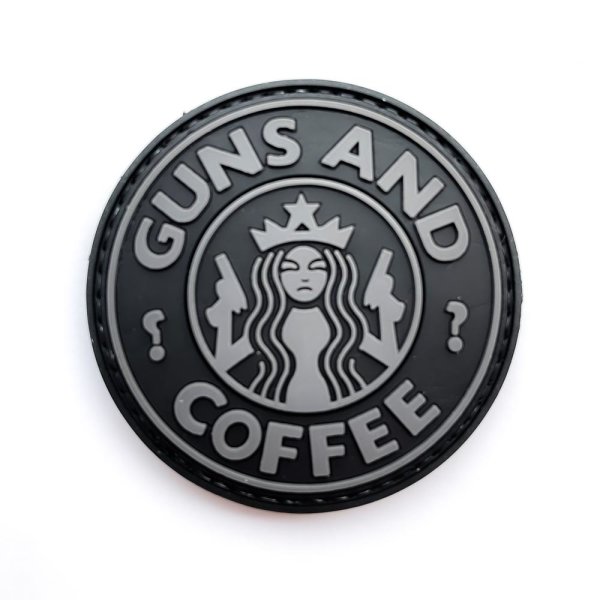 Guns and Coffee Patch Black