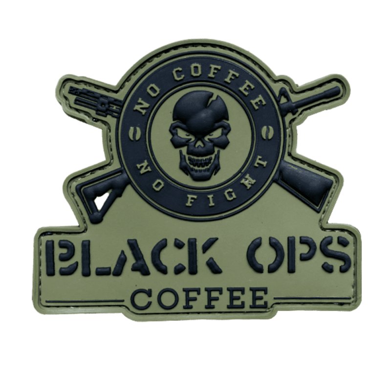 BLACK OPS COFFEE Skull Patch No Coffee No Fight