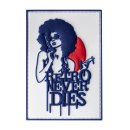 Girl With A Gun Retro Never Dies PVC Patch