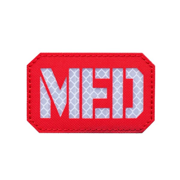 MED Reflective Patch Rot - Weiß