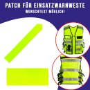 Patch für Einsatz-Warnweste Rücken 28cm x 8cm Rücken gelb SECURITY